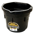 Little Giant® Flat Rubber Bucket | Rubber Water Pail for Horses | Flat Back Bucket | 8 Quarts - size: 8 quart