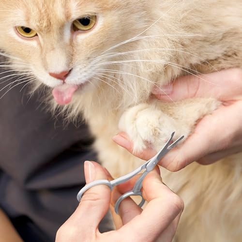 Tweezerman Pet Grooming Scissors-Rounded Tip Trimming Scissor for Dogs/Cats - style: Scissors