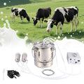 3LCow Milking Machine,13200mAh Rechargeable & Portable Milker,304 Food Grade Bucket with Automatical Vacuum Pulsation for Cows - size: 3L Cow