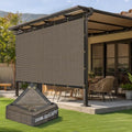 90% Sun Shade Cloth, Kesfitt 8x12FT Garden Shade Cover with Reinforced Grommets, Mesh Tarp Sun Privacy Screen for Greenhouse, Plant, Pergola, and Backyard Patio Sunshade - size: 8ftx12ft, style: Brown 90% Shading Rate