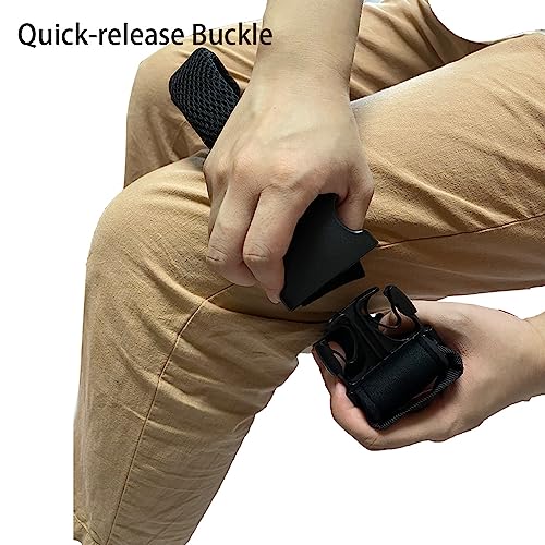Thigh Lifter Strap Leg Lifting Pull Up Assistance Belt Leg Transfer Aid Foot Lifting Loop with Wrist Band Patient Mobility Device for Knee Recovery Elderly and Disable (1)
