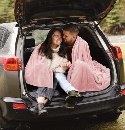 Utopia Bedding Ultra Soft Fleece Bed Blanket Throw Size Pink (50x60 Inches) | Microfiber Plush Warm Lightweight Breathable Cozy Blanket Anti-Static, All Season Use, Gift for Women and Men - color: Pink, size: Throw (50x60 Inch)
