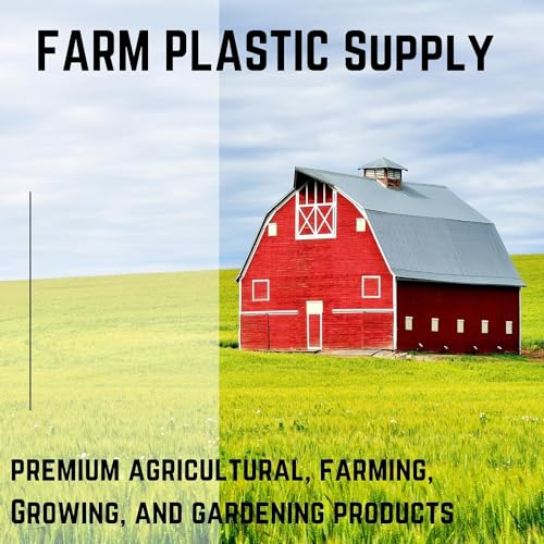 Farm Plastic Supply - White Shade Cloth - 50% - Mesh Fabric for Fence Privacy Screen, Garden Shade, Mesh Fence Screening, Shade Cloth Rolls, Wind Screen (6' x 40') - size: 6' x 40'