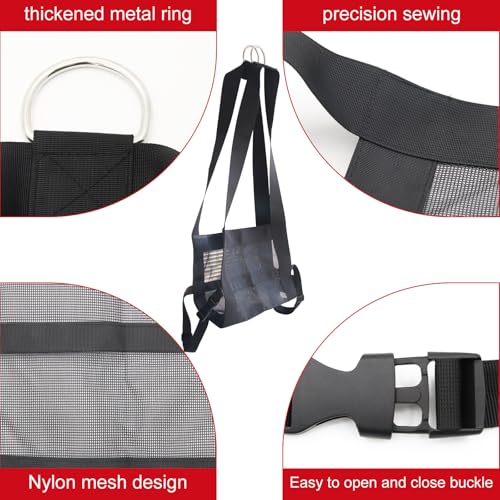 Calf Sling for Weighing Animals Heavy-Duty Nylon Hanging Weight Scale Sling | Adjustable Straps & Metal D-Ring, Animal Weighing Bag for Newborn Calves, Lambs, Goats, Baby Alpacas, Livestock, Dogs