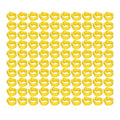 Zerodis 100PCS 8mm Leg Rings, Plastic Identification Bands for Pigeons, with Reusable Easy to Install for Poultry Dove Marking (Yellow) - color: Yellow