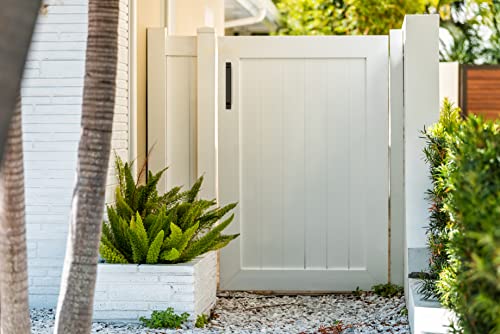 National Hardware Modern Gate Pull, 10 in, Steel, Black with WeatherGuard™