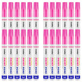 Pink Paint Markers, 24 Pack Oil-Based Waterproof Quick Dry Permanent Paint Pen Set for Rocks Painting, Wood, Fabric, Plastic, Canvas, Glass, Mugs, Metal, Tire, Stone, DIY Craft - color: Pink