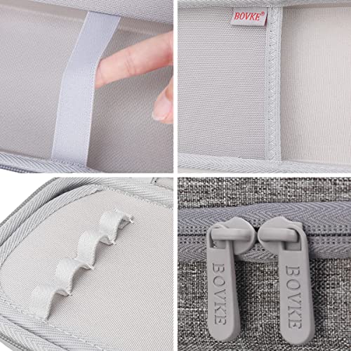 BOVKE Stethoscope Case for 3M Littmann Classic III Monitoring, Lightweight II S.E, Cardiology IV Diagnostic, MDF Acoustica Stethoscopes, Extra Room for Nurse Essentials and Supplies, Volcanic Grey - color: Volcanic Grey