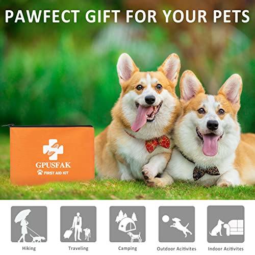 Dog First Aid Kit - Pet First Aid Kit for Dogs Pet Emergency Kit with Pets First Aid Supplies for Home Camping Hiking Traveling