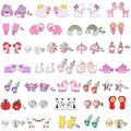 30 Pairs Hypoallergenic Earrings for Girls Sensitive Ears with Stainless Steel Post -Assorted Cute Stud Earrings for Teens Girls Women - style: #2-Cute