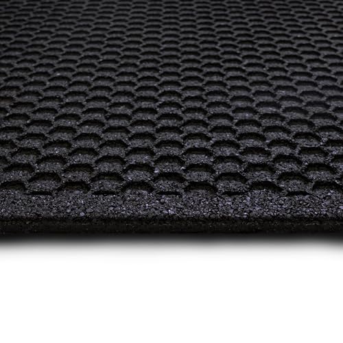 Mohawk Home Indoor Outdoor 2 Pack (2' 11" x 3' 10") Heavy Duty Rubber Floor Mat Anti Slip Restaurant Kitchen for Garage Garden Industrial Pool Entrance Bar Wet Area - size: 2 Pack (2' 11" x 3' 10" Rectangular)