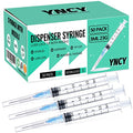 50 Pack 3ml Disposable Syringe with Needle 23Ga 1.0 Inch, Luer Lock Syringes, Individual Sterilized Wrapped - color: 50 Pack
