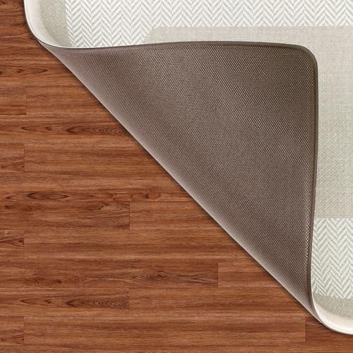 Chef Gear Hettie Anti Fatigue Cushioned 2pc Set Kitchen Mat 18"x60" & 18"x28" Beige - color: Beige, size: 60"L x 18"W x 0.3"Th