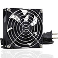 GDSTIME AXIAL 9225, New Muffin Fan, 110V 115V 120V 220V 240V AC 90mm 92mm Fan, for DIY Cooling Ventilation Exhaust Projects | AXIAL 9225, Muffin Fan, 80V - 240V, High Speed, for DIY Cooling Ventilation Projects - size: 92x92x25mm