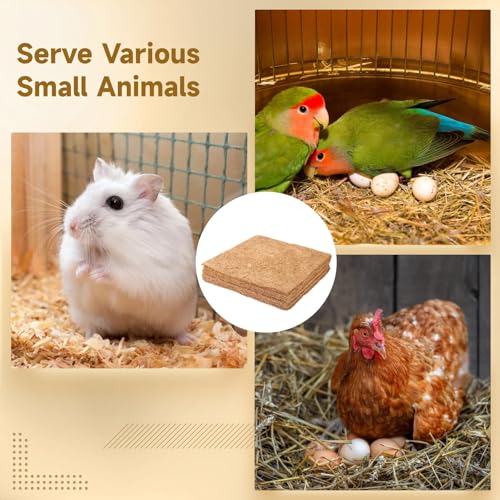 OMISTAR 10 Pack Nesting Pads for Chicken Coop, 12 x 12 in Chicken Nesting Pads Coconut Coir Washable Reusable Non Slip Nesting Box Pads Laying Pads Cut to Fit