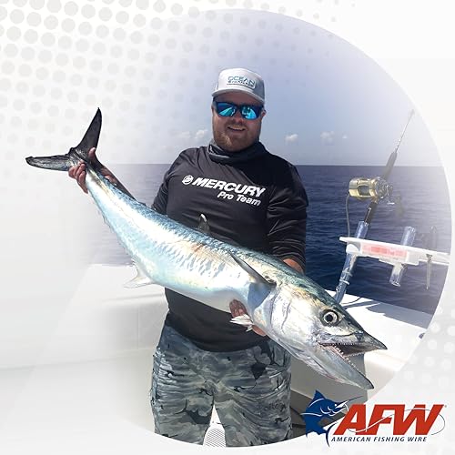American Fishing Wire Surfstrand Bare 1x7 Stainless Steel Leader Wire - Fishing Leader Line for Saltwater, 20lb Test - 325lb Test in Bright, Camo in 30ft, 300ft, 600ft and 1,000ft Lengths - color: Camo, size: 20 lb / 1000 ft