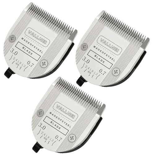 [3 Pack] 5-in-1 Professional Animal Clipper Blades for Wahl Arco, Bravura, Chromado, Creativa, Figura, Motion & SuperGroom, Detachable Adjustable Dog Cat Pet Grooming (Silver) - color: Silver, size: 3 Pack