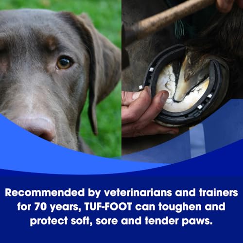 TUF-FOOT Dog Paw & Skin Protection Liquid – 7oz | Veterinarian Recommended | Heals & Protects Paws, Hooves & Skin | Lick-Safe Paw Protector for Dogs Against Hot Pavement, Ice & Salt