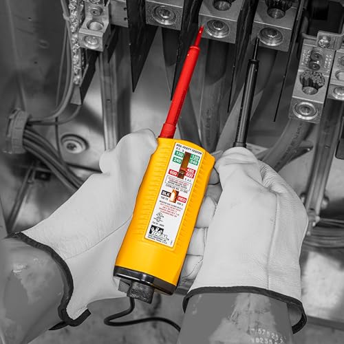 Ideal Electrical Vol-Con Solenoid Voltage Tester, LED, CAT III 600V | AC/DC detection, vibrating alert, low-impedance design, voltage testers, electrical tools, electrical testing