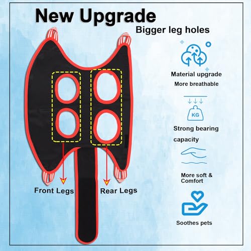 Dog Grooming Hammock Harness Breathable Pet Cat Hammock 6.5" | Restraint Bag,Dog Grooming Sling Helper for Trimming Nail and Ear/Eye Care XS Size - color: Black, size: XS-Cats & XS Dogs/Under 25lb