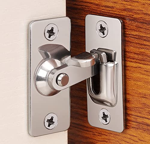 90 Degree Right Angle Gate Latches, Latches for Barn Doors, Windows, Garden Gates, Cabinets, and Sliding Doors