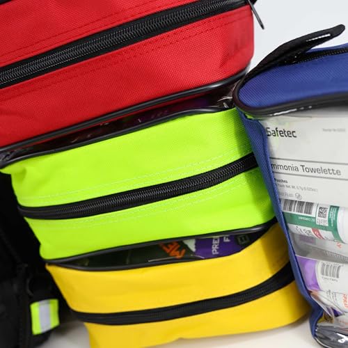 Lightning X Stocked X-Large Modular EMT Medic Trauma Bag w/Emergency Medical Fill Kit Supplies - Orange - color: Orange