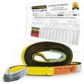 KwikSafety - Charlotte, NC - Mighty Sumo 2”x 30’ Poly Web Sling Lifting Strap Construction ASME OSHA / 6400lbs Vertical 5100lbs Choker 12800lbs Basket/Rigging Moving Towing Hoisting Gear - size: 2"X30' | 6400 lbs