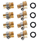 A30072C-Q Garden Hose Repair Connector with Clamps, Fit for 3/4" or 5/8" Garden Hose Fitting, 4 Set - style: Hose Repapir-4 set