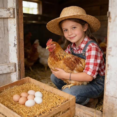 12 Pack Chicken Nesting Pads, 12x12 Inch Artificial Grass Nest Box Liners, Washable & Shed-Resistant Mat with Drain Holes for Hen Laying Eggs, Coop Bedding Accessories