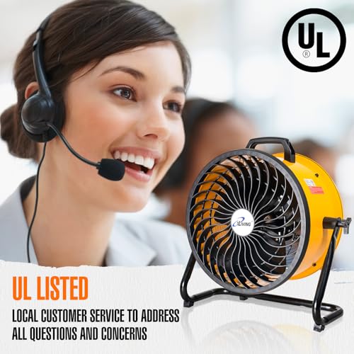 iLiving 16 in. Low Noise Turbo Fan 2687 CFM 3-Speed Portable Air Circulator for Shop, Office, Greenhouse, Home and Warehouse - size: 16-Inch