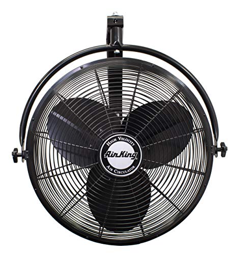 Air King 9020 1/6 HP Industrial Grade Wall Mount Fan, 20-Inch,Black - style: Mount Fan