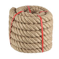 Twisted Manila Rope 2 in x 50 ft Natural Jute Ropes Thick Hemp Rope for Railing Docks Tug of War Decorating Crafts Nautical Landscaping Swing Hammock - size: 2inch x 50feet
