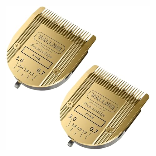 [2 Pack] 5-in-1 Replacement Clipper Blade, Detachable & Adjustable Dog Grooming Blade Compatible with Wahl Arco, Bravura, Chromado, Creativa, Figura, Motion & SuperGroom (Gold) - color: Gold, size: 2 Pack