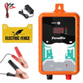 15Miles Electric Fence Charger with ON/Off Switch, 4J Energy Output 12KV Voltage,AC DC Electric Fence Charger with LED Display for Preventing Wild Animals Intruding Great for Gardens,Poultry