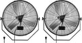 Simple Deluxe 24 Inch Industrial Wall Mount Fan, 3 Speed Commercial Ventilation Metal Fan for Warehouse, Greenhouse, Workshop, Patio, Factory and Basement - High Velocity, black - size: 24 Inch, style: 2 Pack