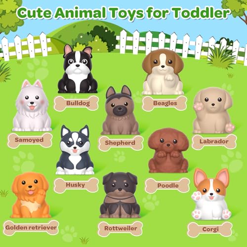 Letapapa Toddler Toys for 1-3 Year Old, Montessori Toys Themed Dog for Baby | Educational Counting, Matching & Sorting Toys Activities, Christmas Birthday Gifts for Baby Boy Girl 12-18M Fine Motor Skills - style: PUPPY