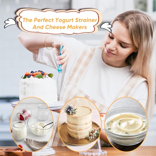 6Pack Nut Bag Strainer 12 x 8 Inch Cheesecloth Bags for Straining Nylon Cheese Cloth Bags Reusable Nut Milk Bag 200 Mesh Fine Mesh Bag for Straining Fruit Juice Cheese Coffee Tofu Yogurt Tea - size: 12 x 8 Inch