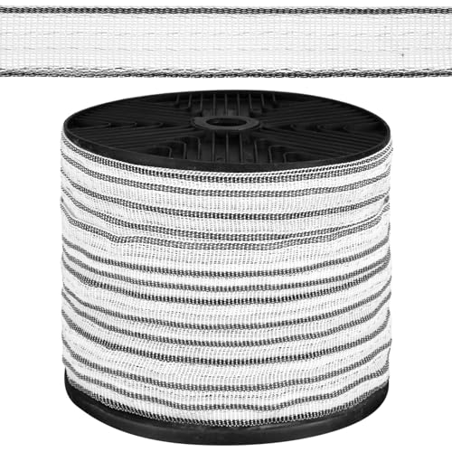 Yaocom 656 Ft/ 200 M Electric Fence Tape Horse Fence,1 Inch | Electric Fence Polytape, 4 x 0.18 mm Stainless Steel Strand, High Visibility, Safe Reliable Conductivity, for Livestock Horse - size: 1 Inch