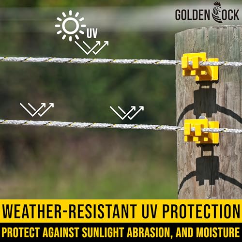 Electric Fence Wire, Thick & Highly Conductive Tinned Copper, 1/4inX1000FT | 40X more conductivity than standard stainless steel, Tinned Copper Strands, Ideal for Temporary Pastures & Livestock Fencing