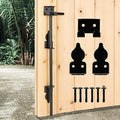 24" Heavy Duty Cane Bolt Gate Drop Rod-Steel Gate Ground Latch Designed for Wood Metal Vinyl Gates or Double Doors Fence Applications - size: 24 Inch-1 Pack