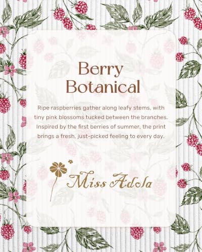 Miss Adola Corduroy Tote Bag for Women with Aesthetic Design | Magnetic Buckle & Pocket, Reusable, Soft, Roomy, Long Shoulder Handles, Double-sided Print, Casual Daily Work, Grocery Bags - color: Berry Botanical, size: Large