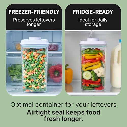 Bop Top Airtight Food Storage Containers | Pop-Top Lid | 8 Cups / 67 Oz | kitchen canister set, for flour, sugar, snacks, pasta, baking - color: Single: 67 oz