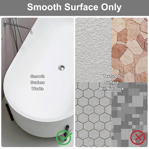 Extra Large Shower Foot Scrubber Mat, Yonala 47x32 Inch Non Slip Shower Mats for Elderly, Anti Slip Shower Mat with Suction Cups, Soft Trimmable TPE Shower Mat for Walk in Shower Stall, Heavy Mat - color: Gray