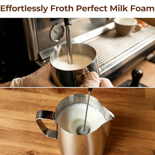 12oz Milk Frothing Pitcher, 304 Stainless Steel | 12oz/20oz/32oz Milk Frother Cup with Measuring Scale & Latte Art Pen for Espresso, Coffee, Cappuccino - size: 12 Ounces