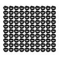 Zerodis 100PCS 8mm Leg Rings, Plastic Identification Bands for Pigeons, with Reusable Easy to Install for Poultry Dove Marking (Black) - color: Black