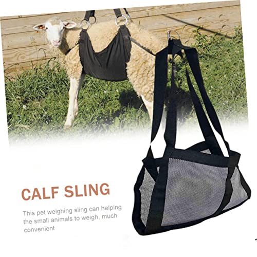 balacoo Breathable Calf Sling for Weighing Small Animals Pet Weight Sling with Mesh Design for Goats Puppies Dogs and Livestock 18.89X11.81 Inch Durable Animal Suspension Equipment