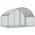 TOLEAD Large Metal Chicken Coop Upgrade Tri-Supporting Wire Mesh Chicken Run,Chicken Pen Walk in with Water-Resident and Anti-UV Cover,Duck Rabbit House Outdoor（78.1" L x 108" W x 78" H） - size: 78.1"L x 108.0"W x 78.0"H