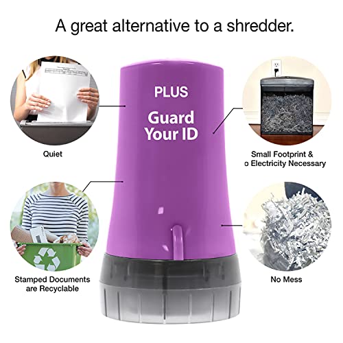 Guard Your ID Identity Theft Protection Roller Stamp for Mail & Documents - color: Purple, size: Standard