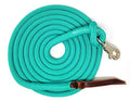 14FT Lead Rope with NP Snap - color: Turquoise, size: 14 ft. Nickel Trigger Snap