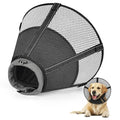 Dog Cone Collar Soft to Stop Licking Surgery Recovery Alternative | Large Medium Dogs, Breathable Mesh, Detachable Soft Liner, Surgery Spay Neuter Wound Care, Adjustable, Comfortable, Clear - color: Black, size: XL(Depth: 10.8in, Girth: 16.0-19.5in)